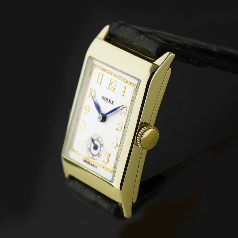 Rolex, Art Deco, Gold Wristwatch 1938 For Sale at 1stDibs