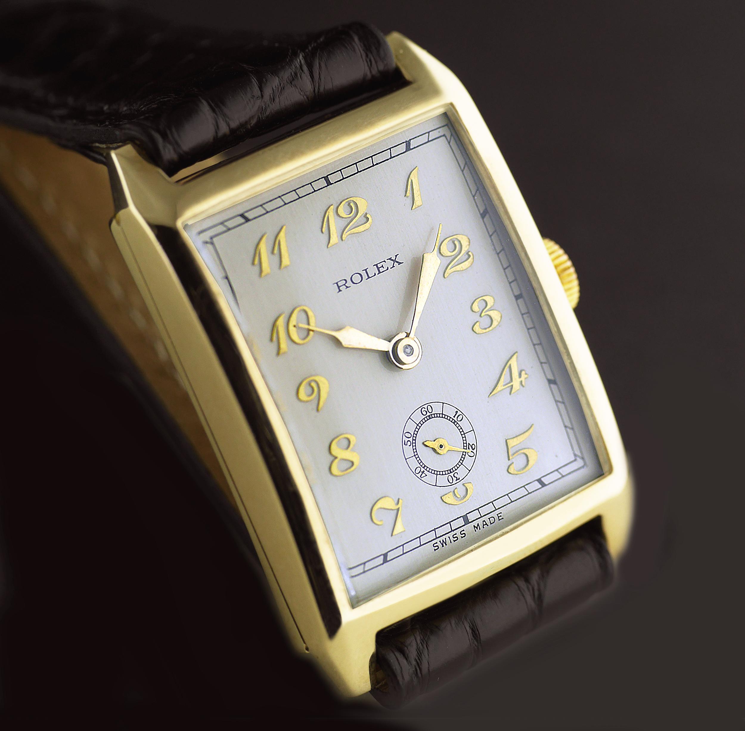 Eine sehr schöne Art Deco Vintage Armbanduhr von Rolex aus dem Jahr 1929.


