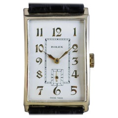 Rolex Art Deco Gold Wristwatch, 1930