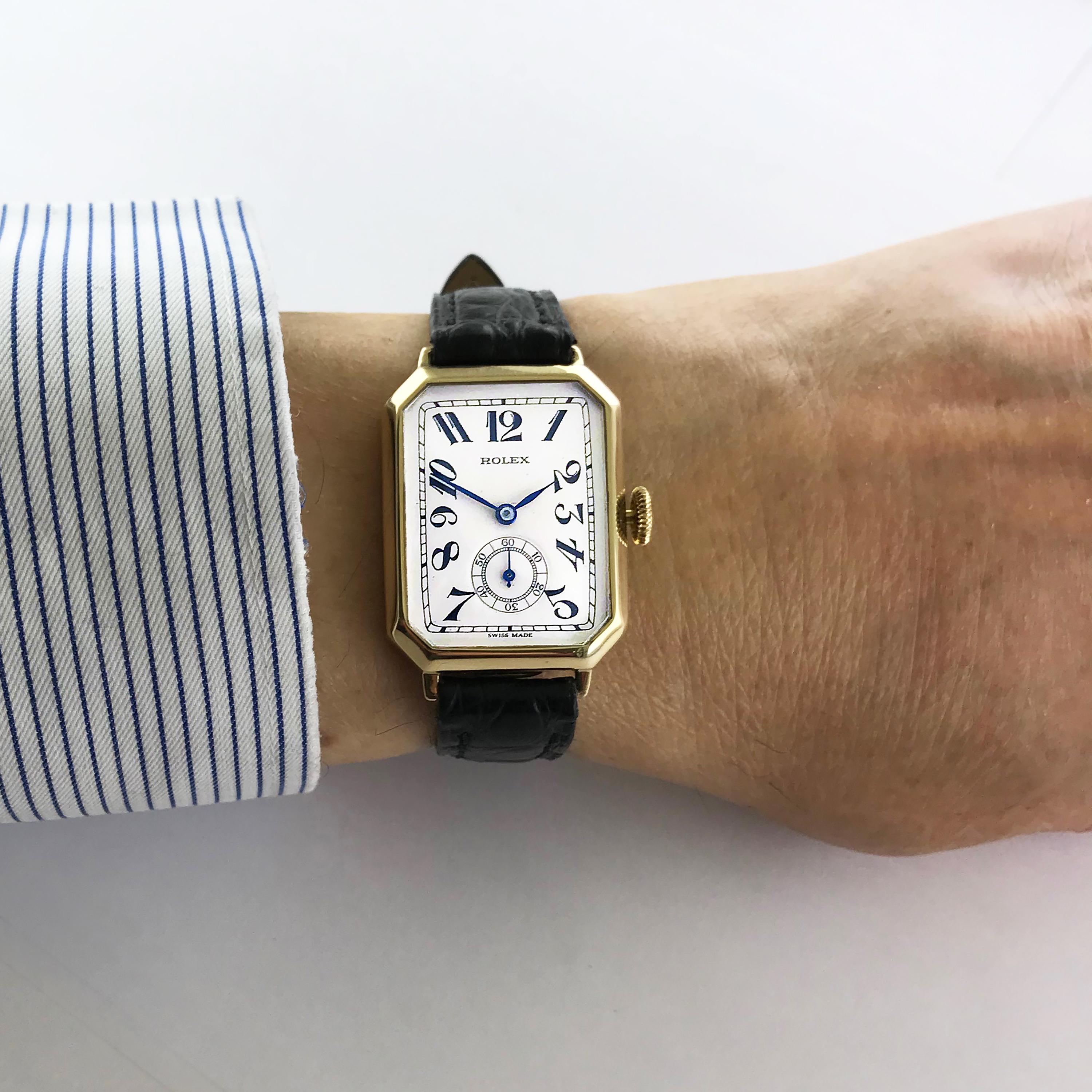 Rolex Art Deco Gold Wristwatch, 1933 6