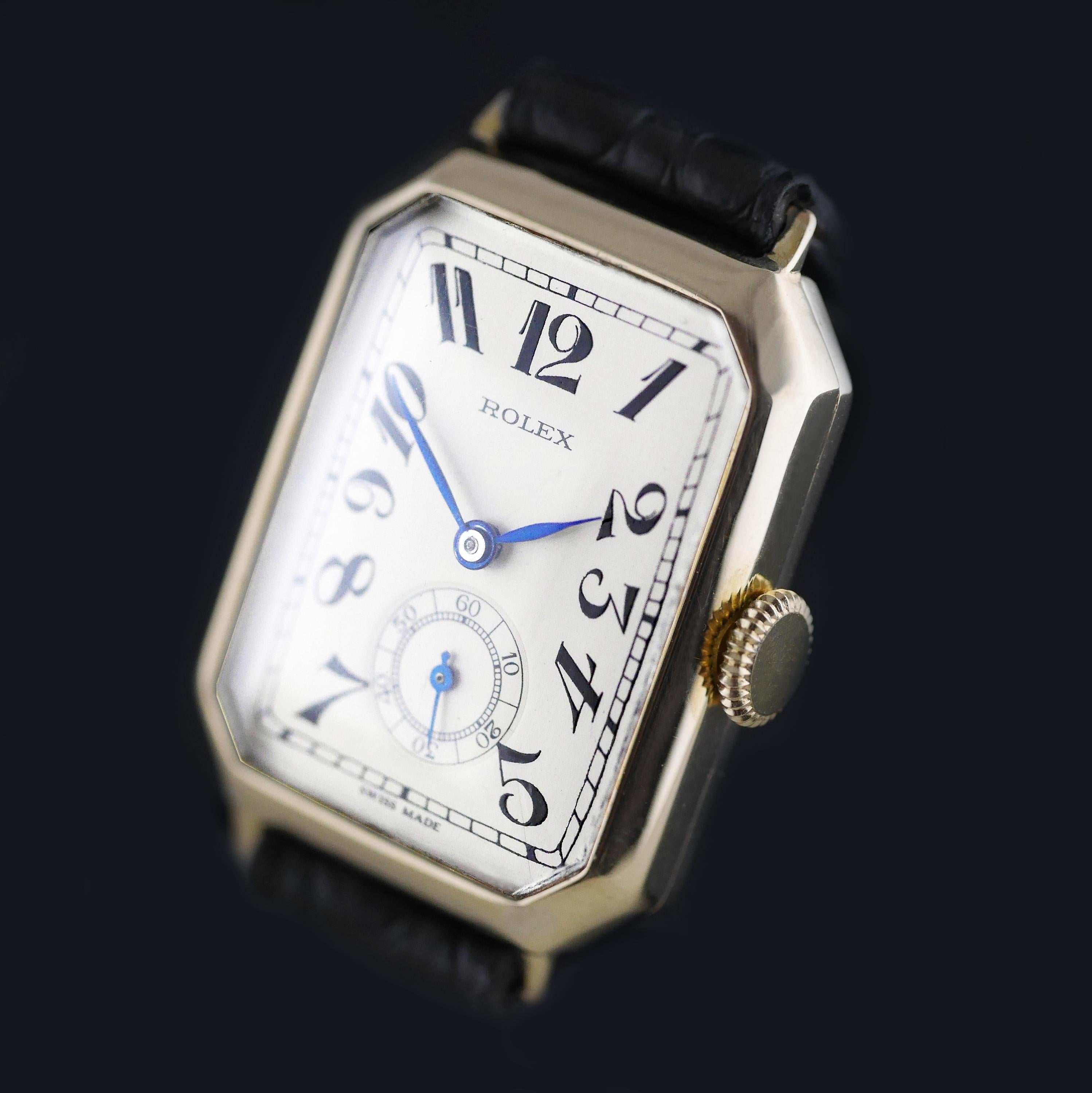 Women's or Men's Rolex Art Deco Gold Wristwatch, 1933