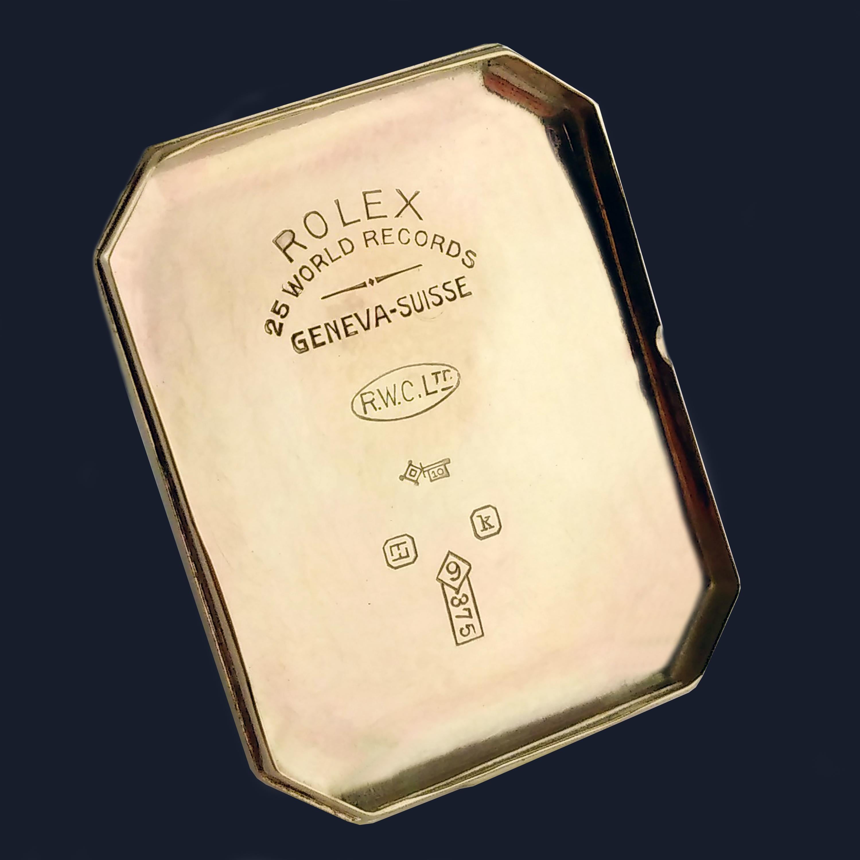 Rolex Art Deco Gold Wristwatch, 1933 5