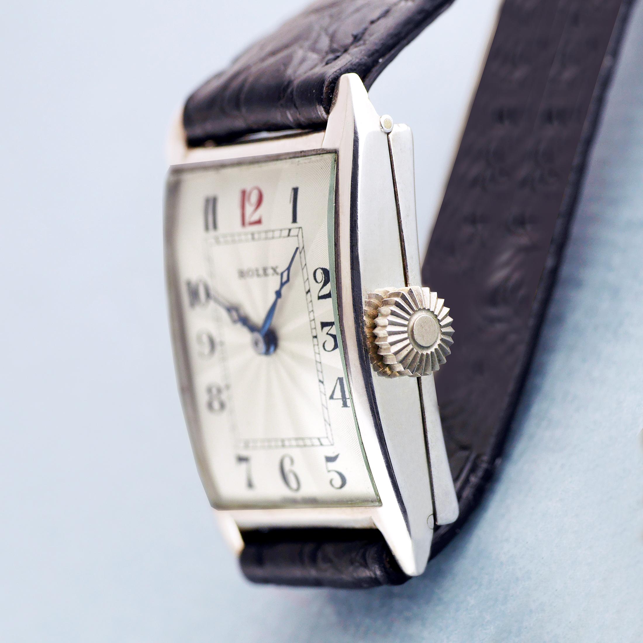 Rolex Art Deco Silver Wristwatch, 1925 1