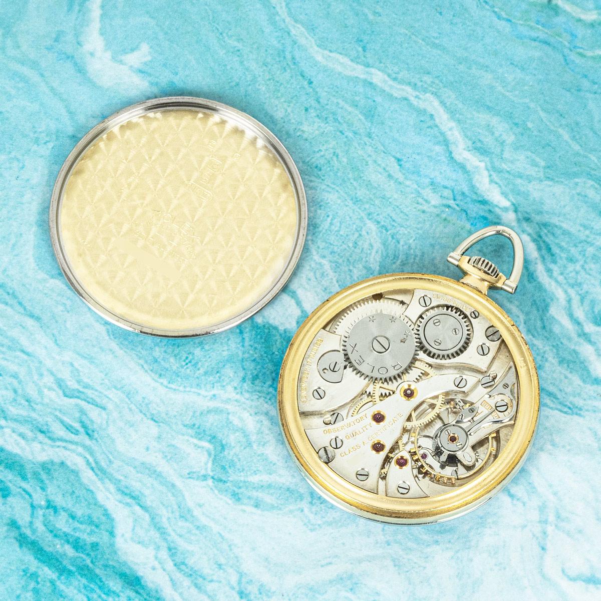 Rolex. Asprey. A Rare Gold Observatory Pocket watch C1920 For Sale 1