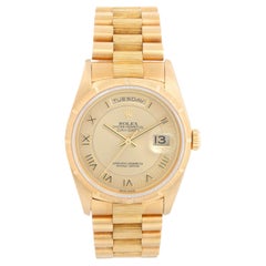 Reloj Rolex Bark President Day-Date de oro de 18 quilates para hombre 18248