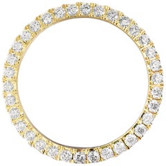 Rolex Bezel 4.50 Carat VVS Diamonds 14 Karat Yellow Gold