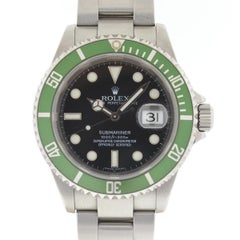 Rolex Black 16610lv Kermit 50th Anniversary Submariner with Box and Papers Watch