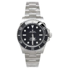 Rolex Black Cerachrom Oystersteel Submariner M124060-0001 Men's Wristwatch 41 mm