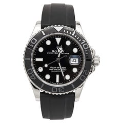 Used Rolex Black Ceramic 18K White Gold Rubber Yacht-Master 226659 Automatic Men's Wr