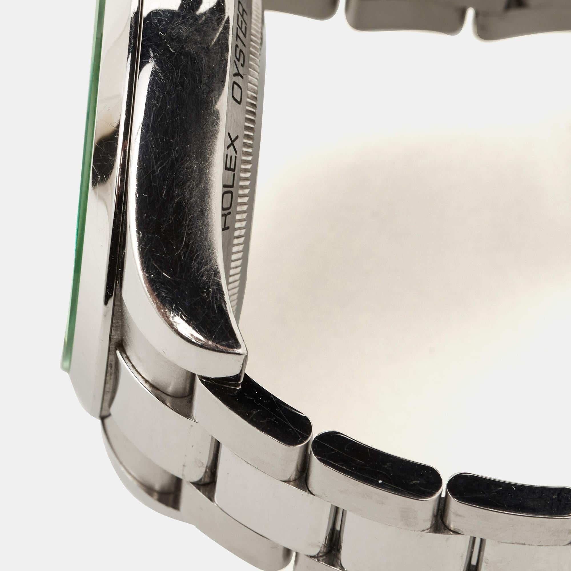 Rolex Black Oystersteel Milgauss M116400GV-0001 Men's Wristwatch 40 mm 6