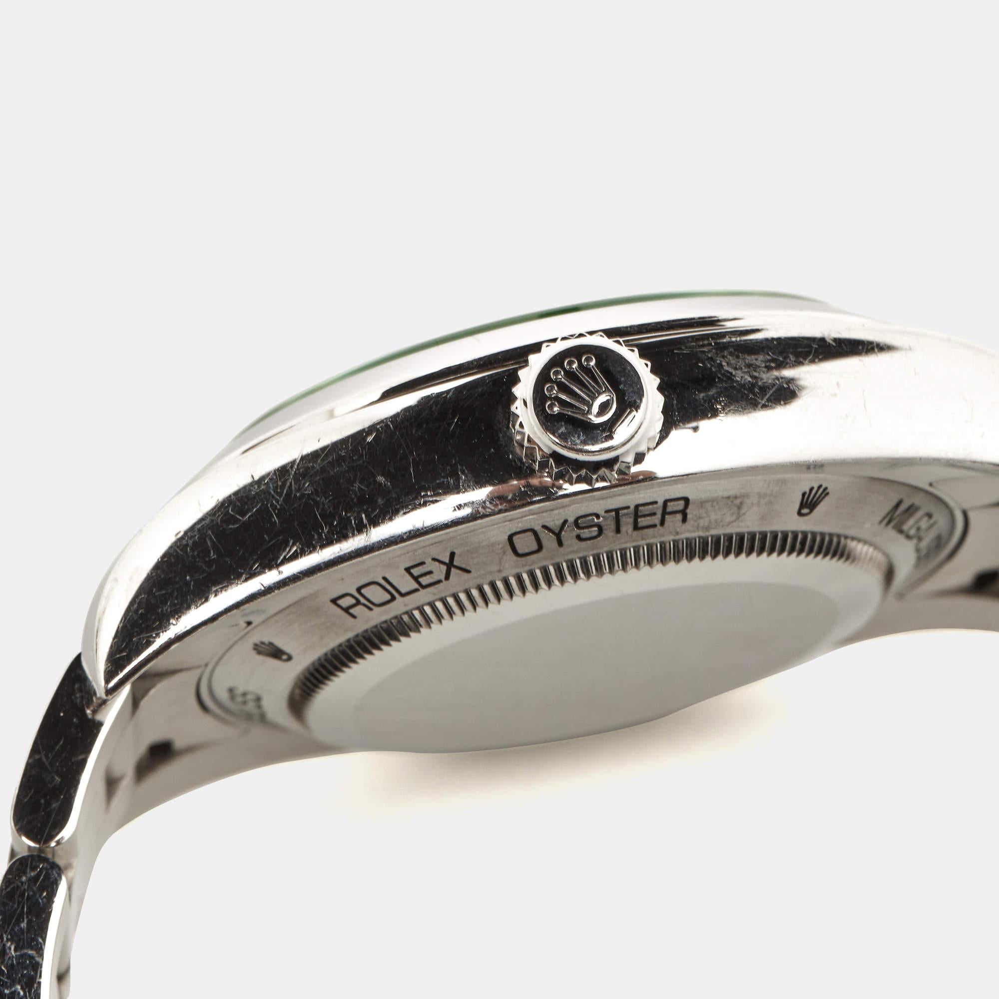 Rolex Black Oystersteel Milgauss M116400GV-0001 Men's Wristwatch 40 mm 7