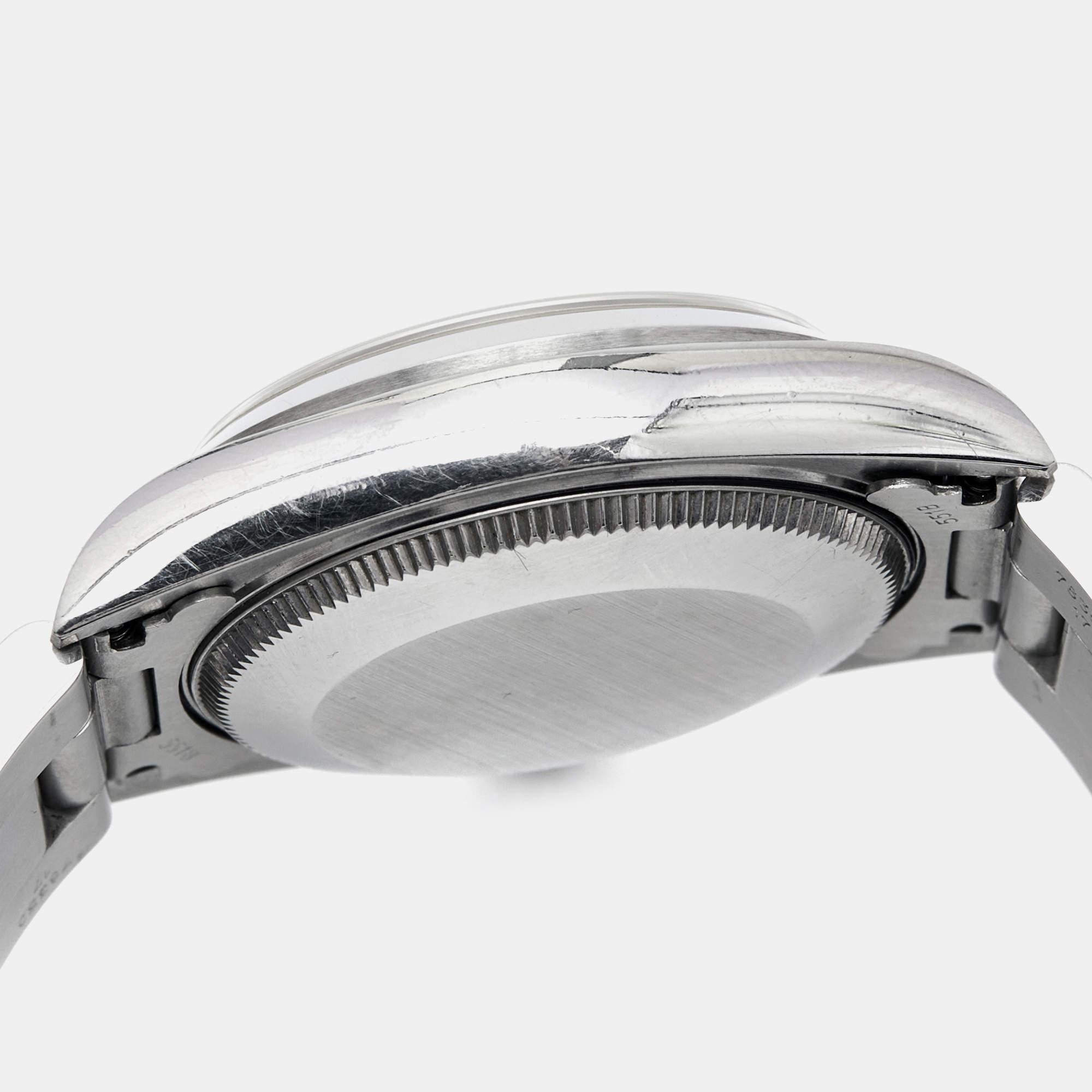 Rolex Black Stainless Steel Datejust 78240 Women's Wristwatch 31 mm For Sale 1