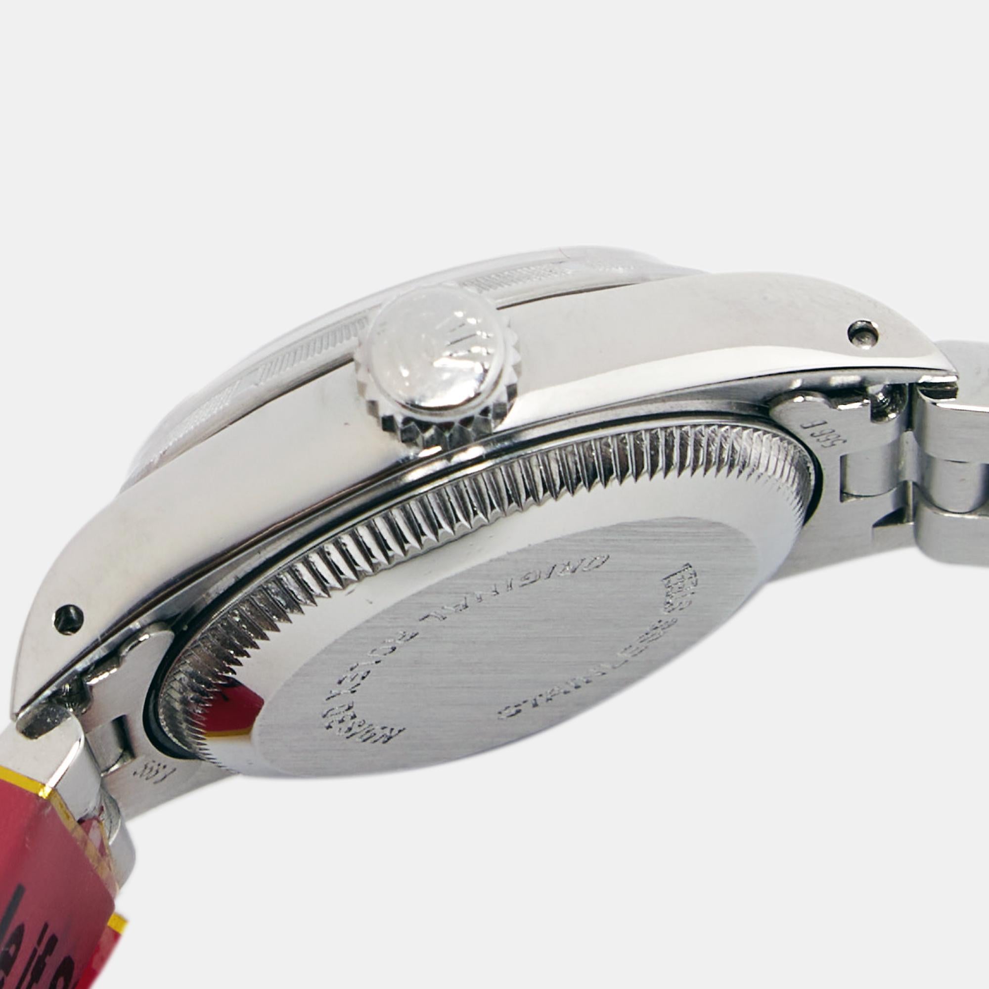 Rolex Black Stainless Steel Oyster Perpetual 67230 Women's Wristwatch 24 mm 2