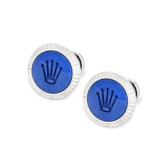 Gemelos Rolex Cerachrom Azul Oro Blanco A1039