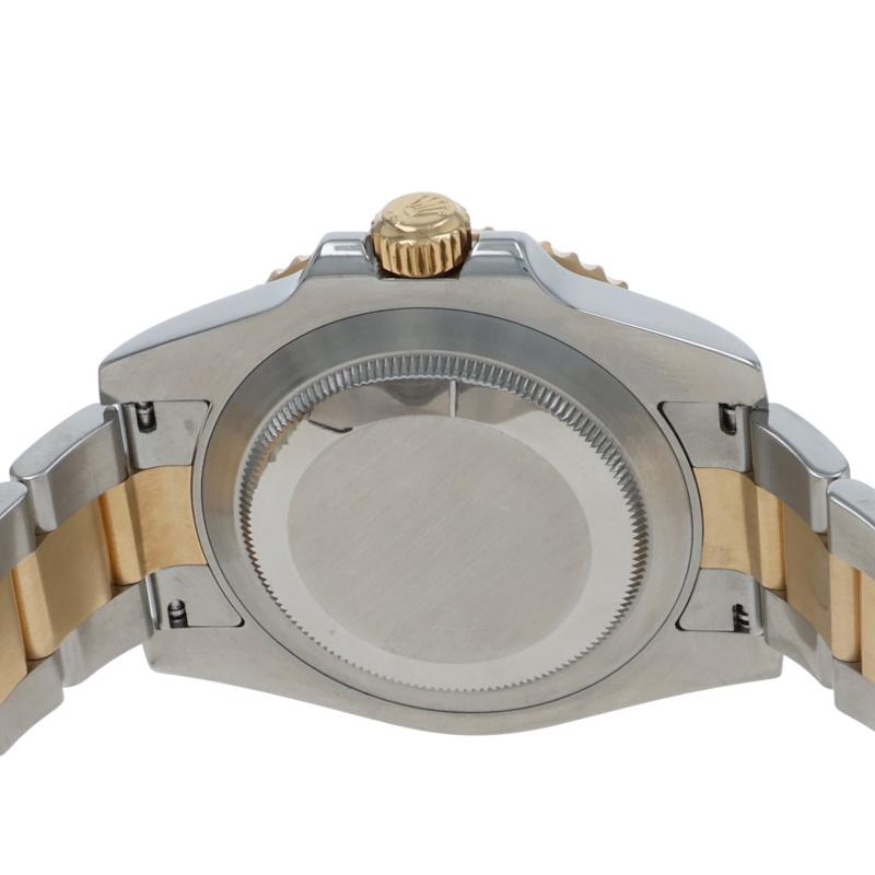 Rolex Bluesy Submariner Orologio da Uomo in Acciaio Inox Oro Giallo 18k Auto 11613LB in vendita 3