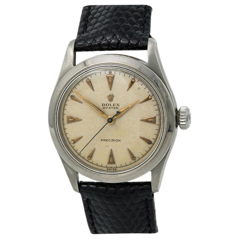 Rolex Brevet 6482 Men's Hand Winding Vintage Year 1939 Watch Cream Dial SS For Sale