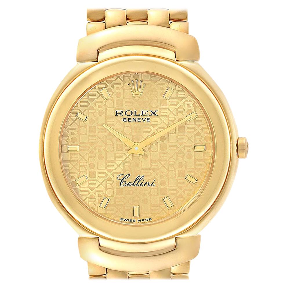 Rolex Cellini 18 Karat Yellow Gold Jubilee Anniversary Dial Men's Watch 6623