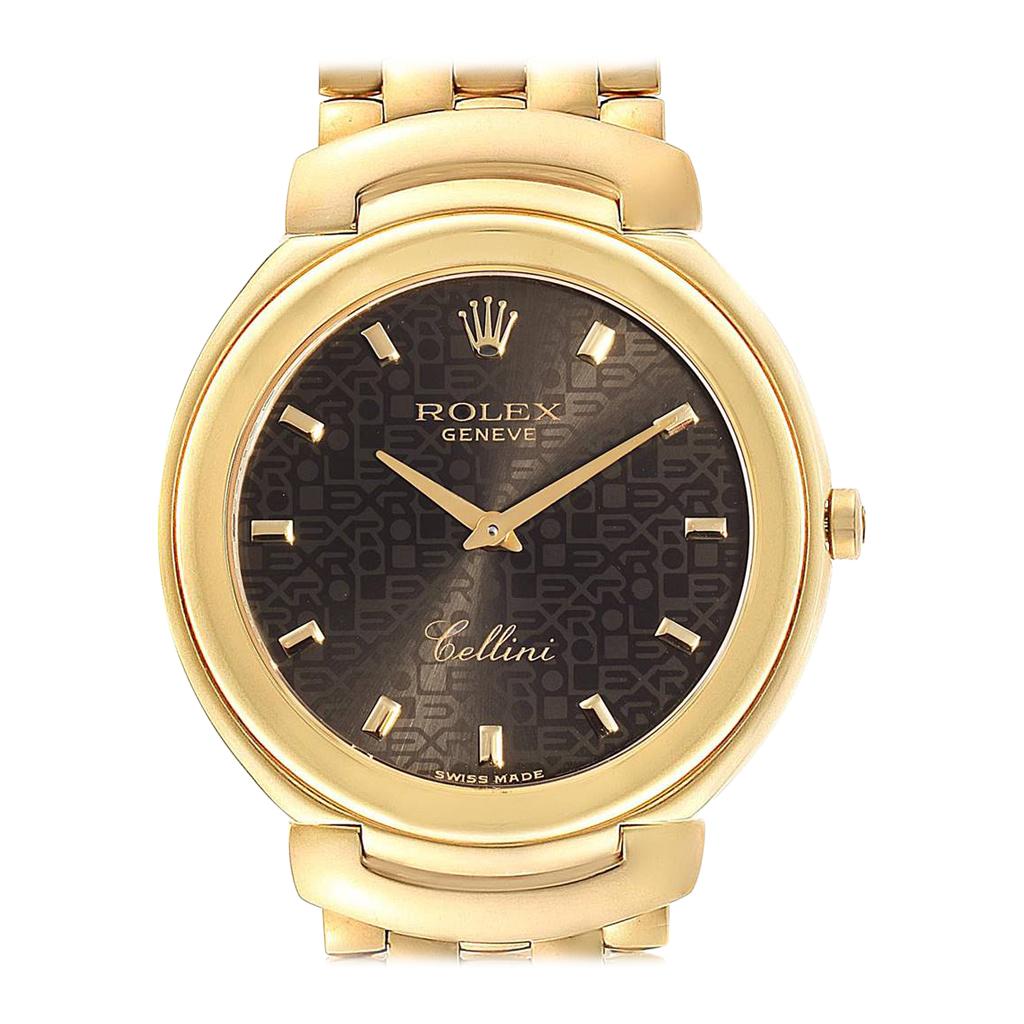 Rolex Cellini 18 Karat Yellow Gold Jubilee Anniversary Dial Men’s Watch 6623