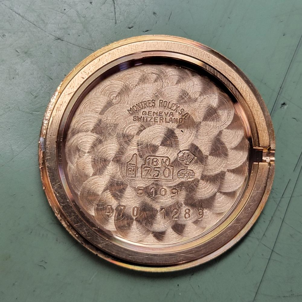 Rolex Cellini Oro de 18 quilates 5109 Reloj de vestir para señora de los años 70 con esfera computarizada de 27 mm RA638 en venta 8