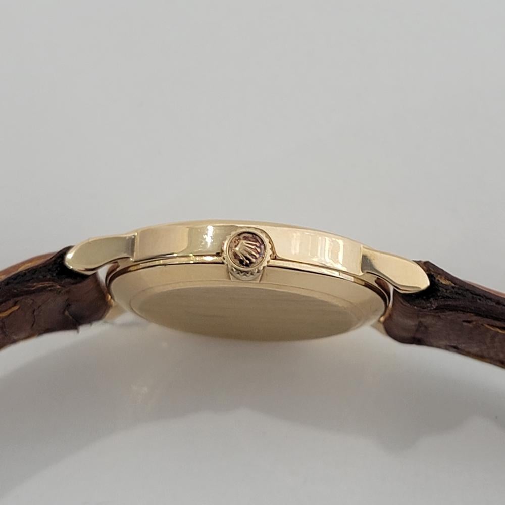 Rolex Cellini Oro de 18 quilates 5109 Reloj de vestir para señora de los años 70 con esfera computarizada de 27 mm RA638 en venta 5
