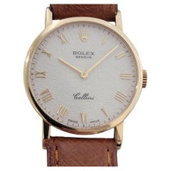 Rolex Cellini or 18k 5109 Ladies 1970s 27mm Computer Dial Dress Watch RA638