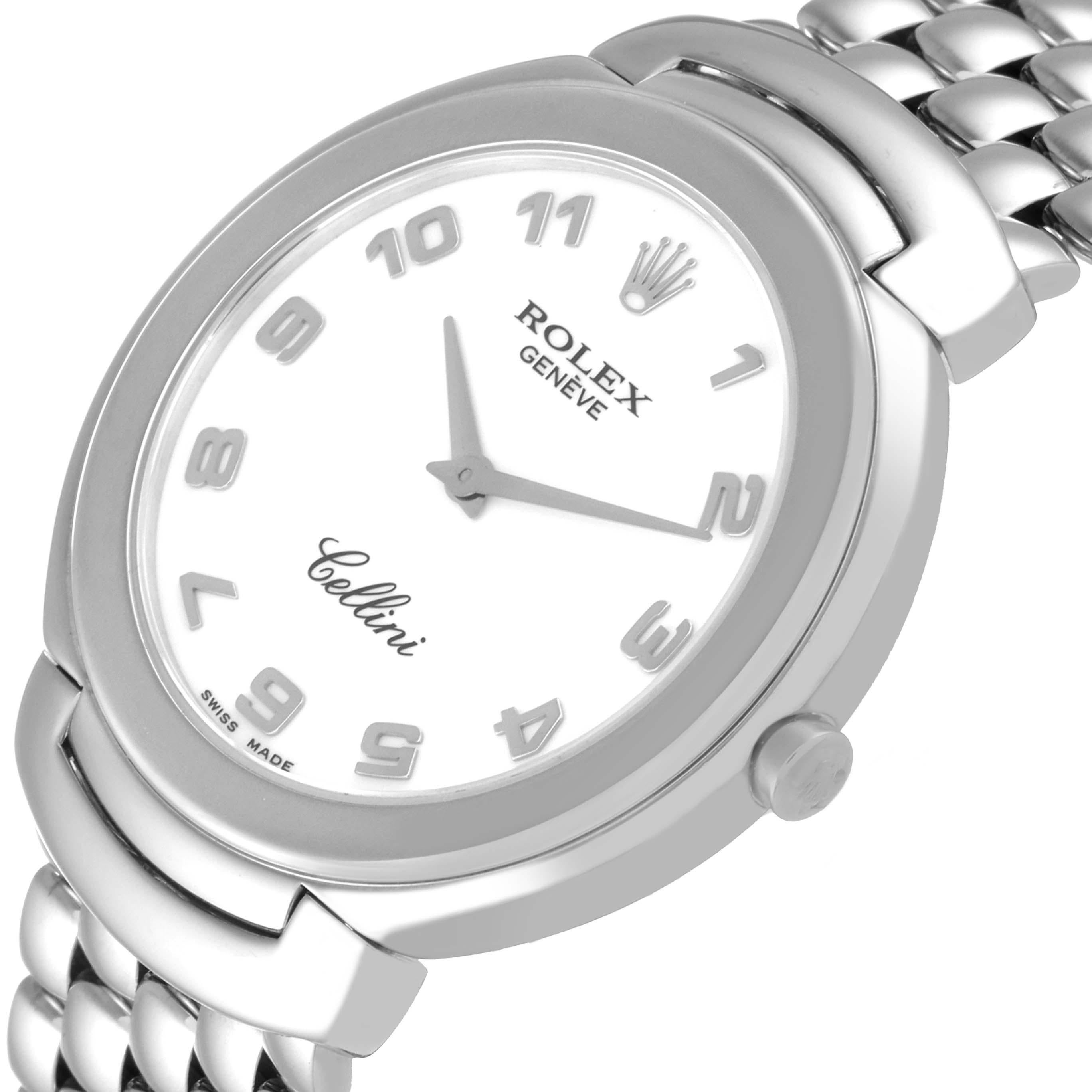 Men's Rolex Cellini 18K White Gold Mens Watch 6623 For Sale