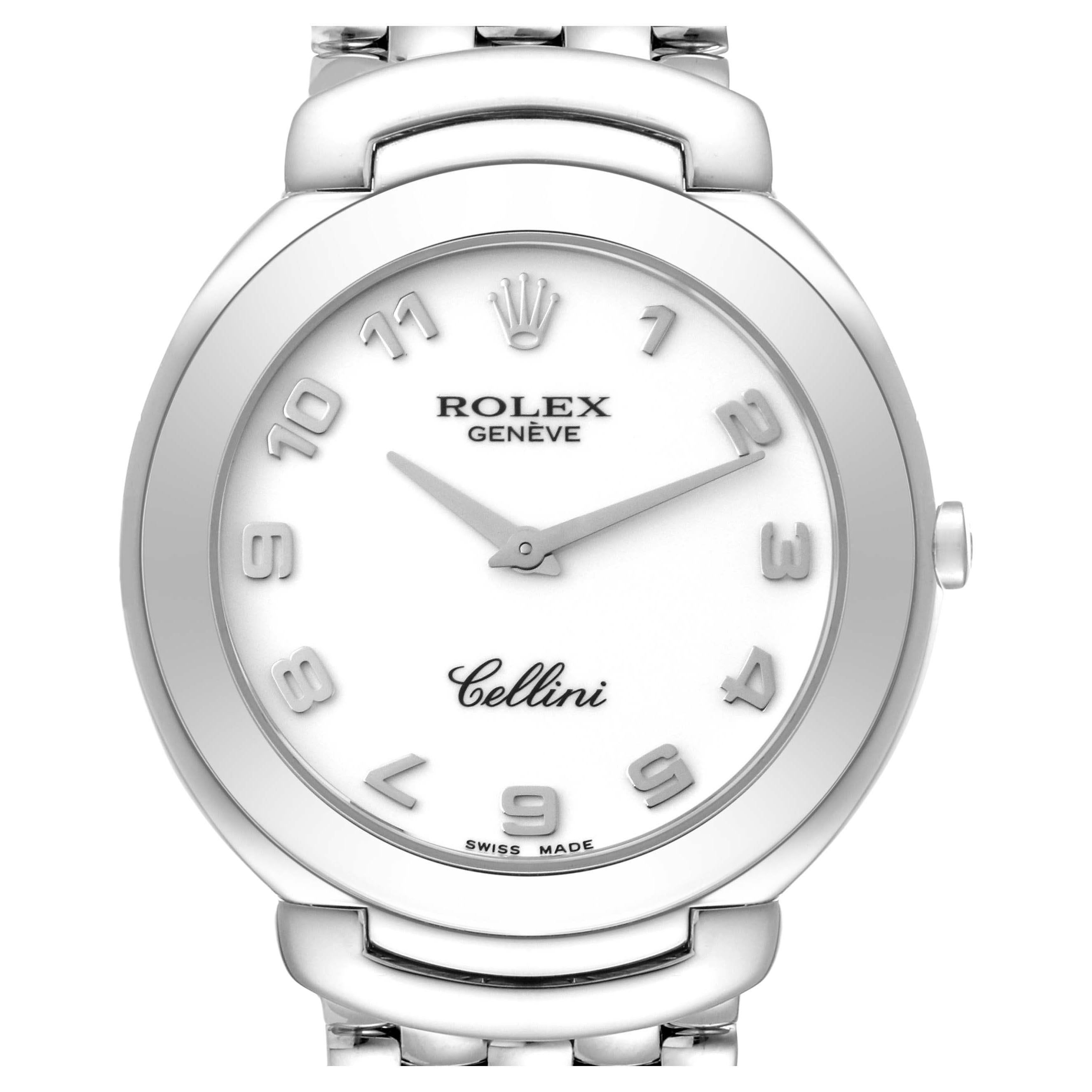 Rolex Cellini 18K White Gold Mens Watch 6623