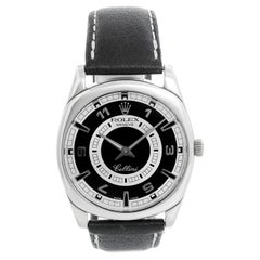 Rolex Cellini 18k White Gold Men's Watch Black Dial 4243