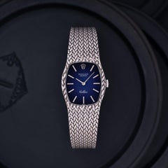 Rolex Cellini 18K White Gold With Rare Blue Vignette Dial 1974