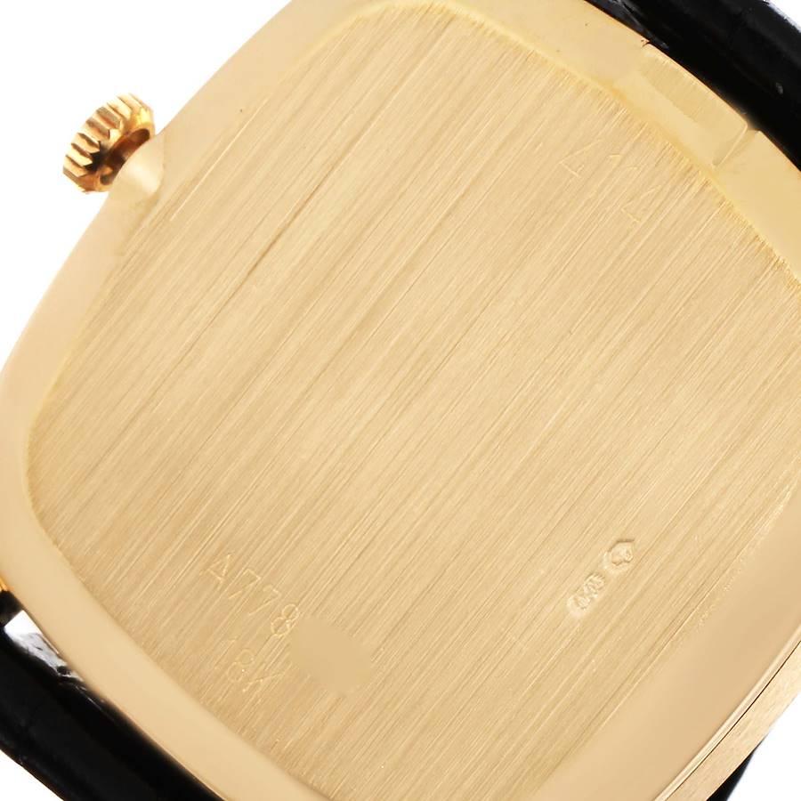 Rolex Cellini 18k Gelbgold Schwarze Vintage-Herrenuhr 4114 Box Papiere im Angebot 3