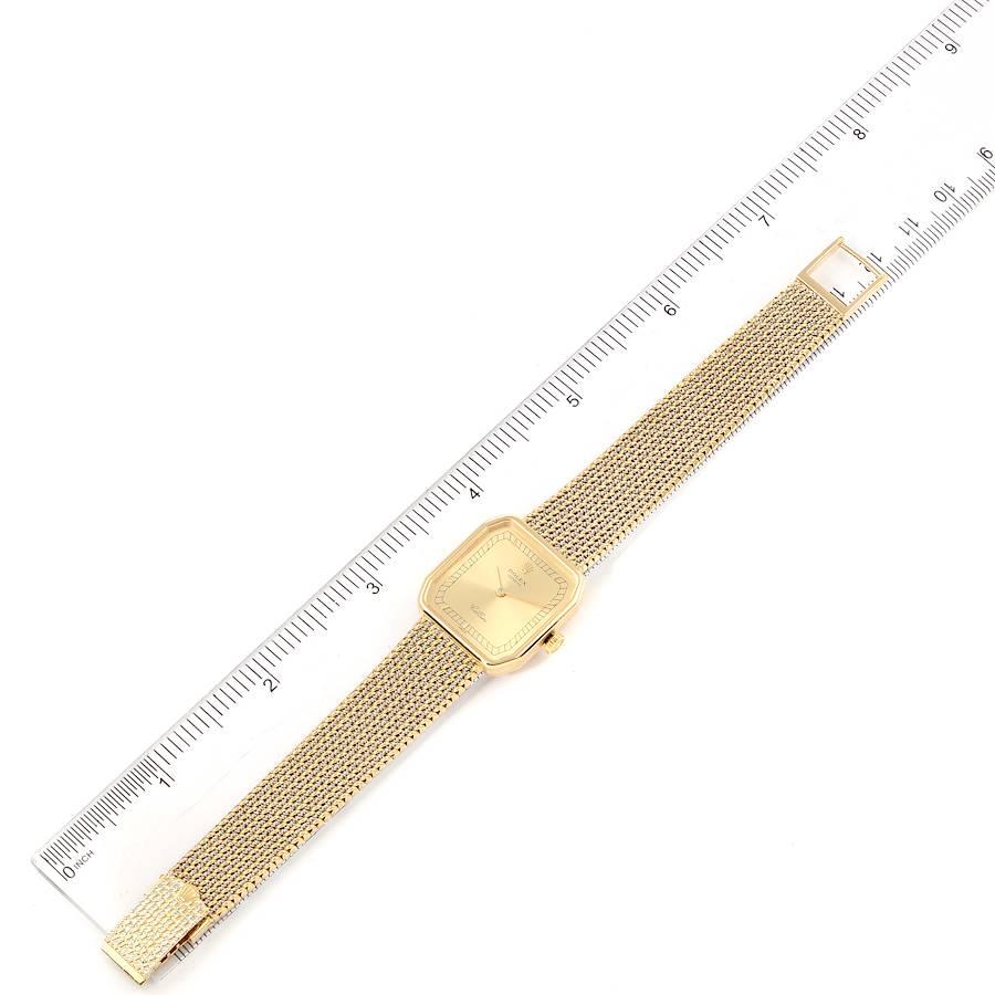Rolex Cellini 18k Yellow Gold Champagne Dial Ladies Watch 4347 5