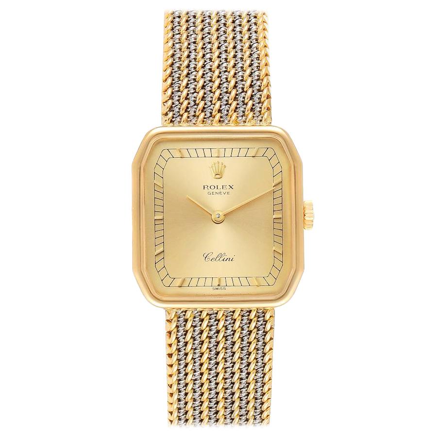 Rolex Cellini 18k Yellow Gold Champagne Dial Ladies Watch 4347