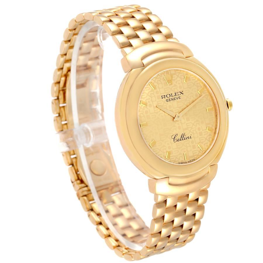 Rolex Cellini 18k Yellow Gold Jubilee Anniversary Dial Mens Watch 6623 In Excellent Condition In Atlanta, GA
