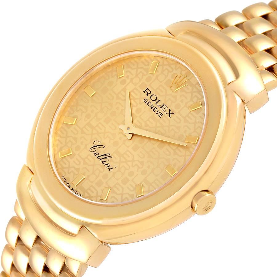 Rolex Cellini 18k Yellow Gold Jubilee Anniversary Dial Mens Watch 6623 1