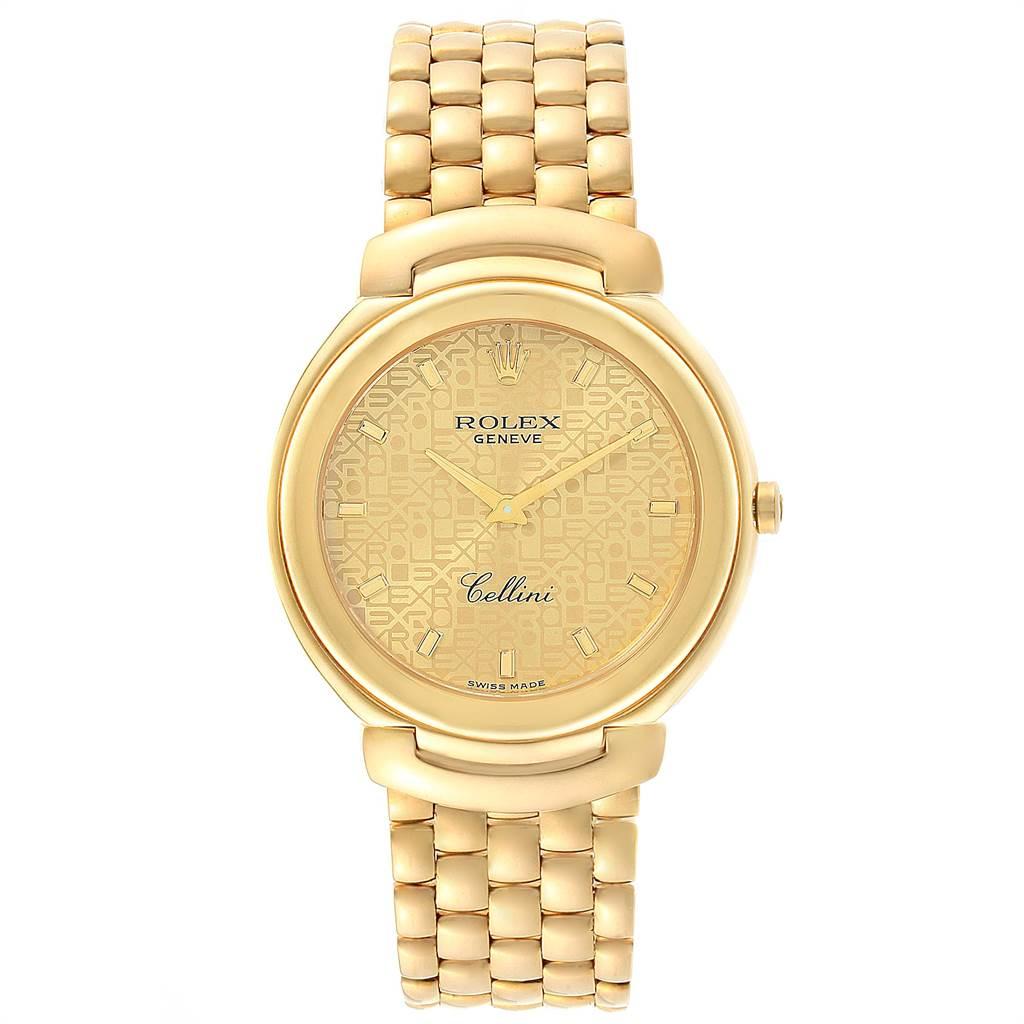 Rolex Cellini 18 Karat Yellow Gold Jubilee Anniversary Dial Men's Watch 6623 6