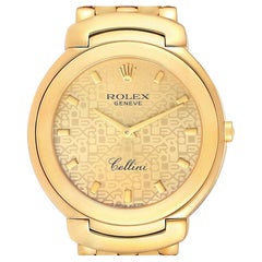 Rolex Cellini 18k Yellow Gold Jubilee Anniversary Dial Mens Watch 6623