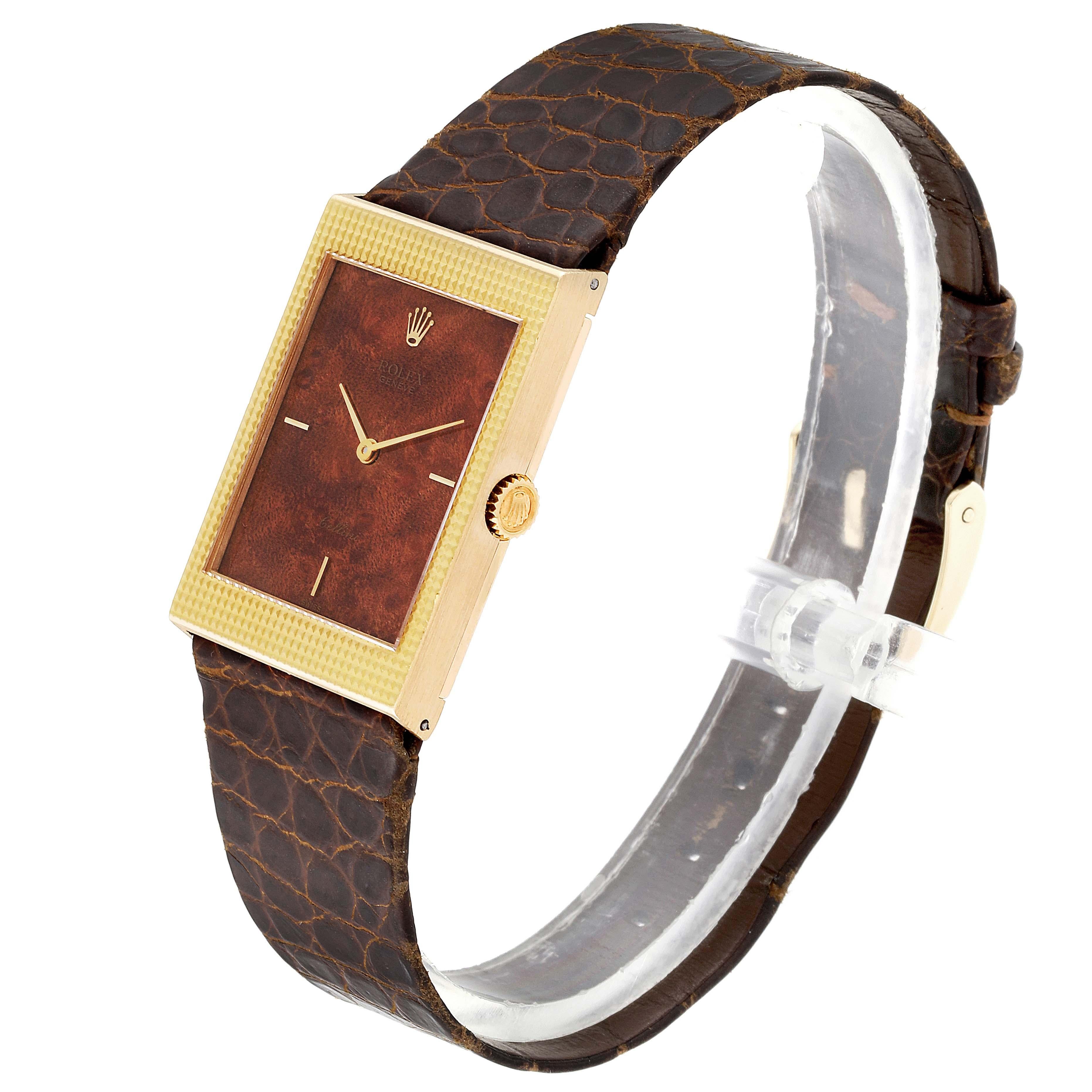 rolex cellini wood dial
