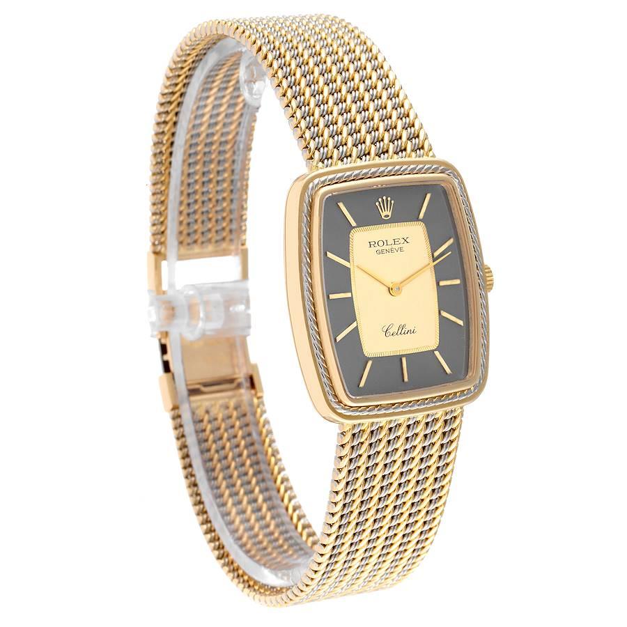 Rolex Cellini 18k Gelb-Weißgold Champagner-Zifferblatt Unisex-Uhr 4340 im Zustand „Hervorragend“ in Atlanta, GA