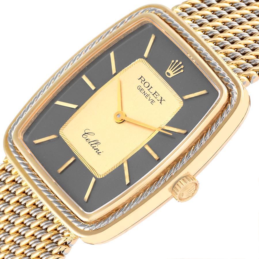 Rolex Cellini 18k Gelb-Weißgold Champagner-Zifferblatt Unisex-Uhr 4340 2