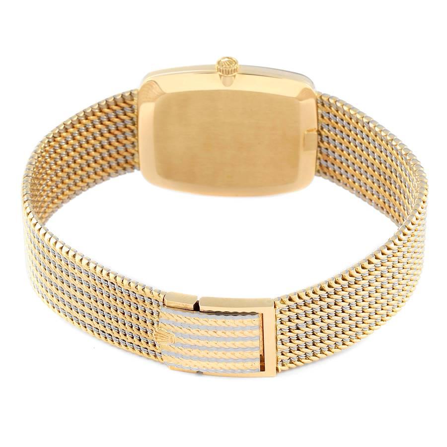Rolex Cellini 18k Gelb-Weißgold Champagner-Zifferblatt Unisex-Uhr 4340 4