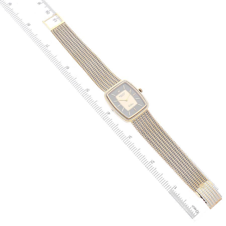 Rolex Cellini 18k Gelb-Weißgold Champagner-Zifferblatt Unisex-Uhr 4340 5