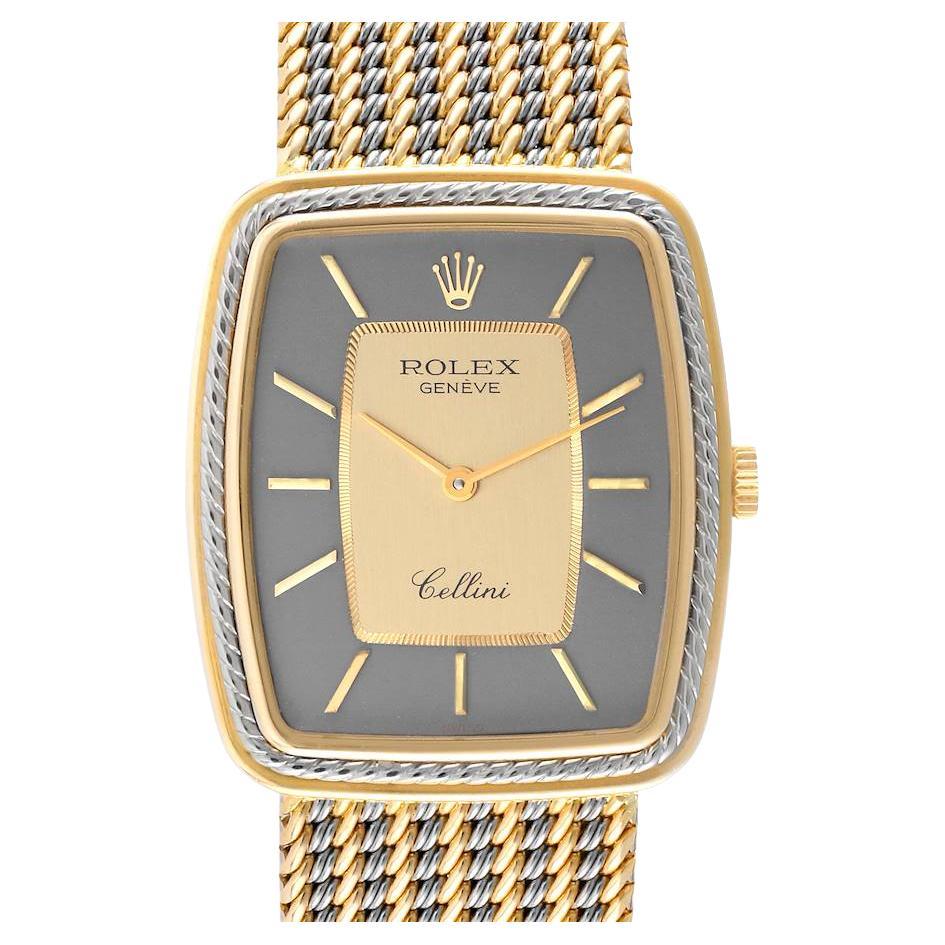 Rolex Cellini 18k Yellow White Gold Champagne Dial Unisex Watch 4340