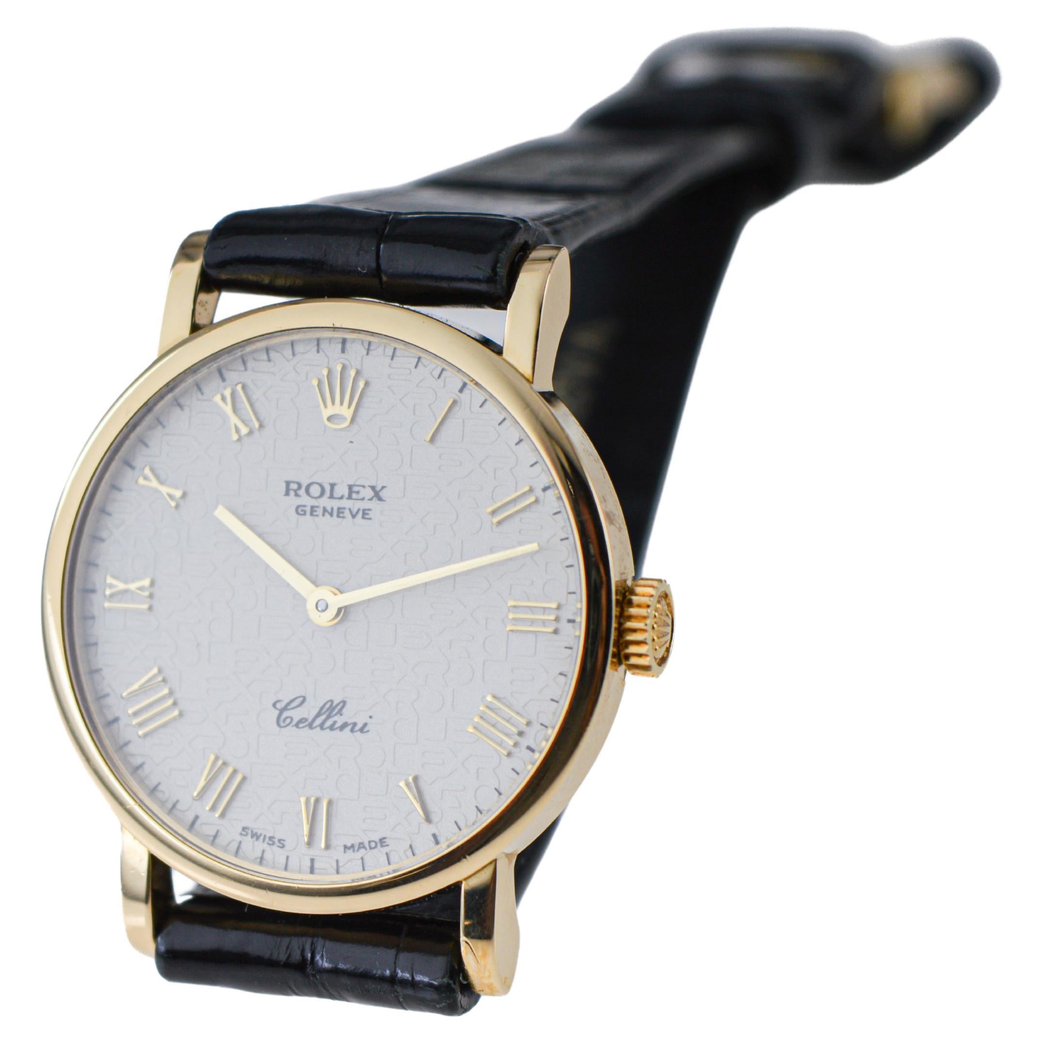  Rolex Cellini 18Kt. Solid Gold Ladies Watch with Original Strap and Buckle  5
