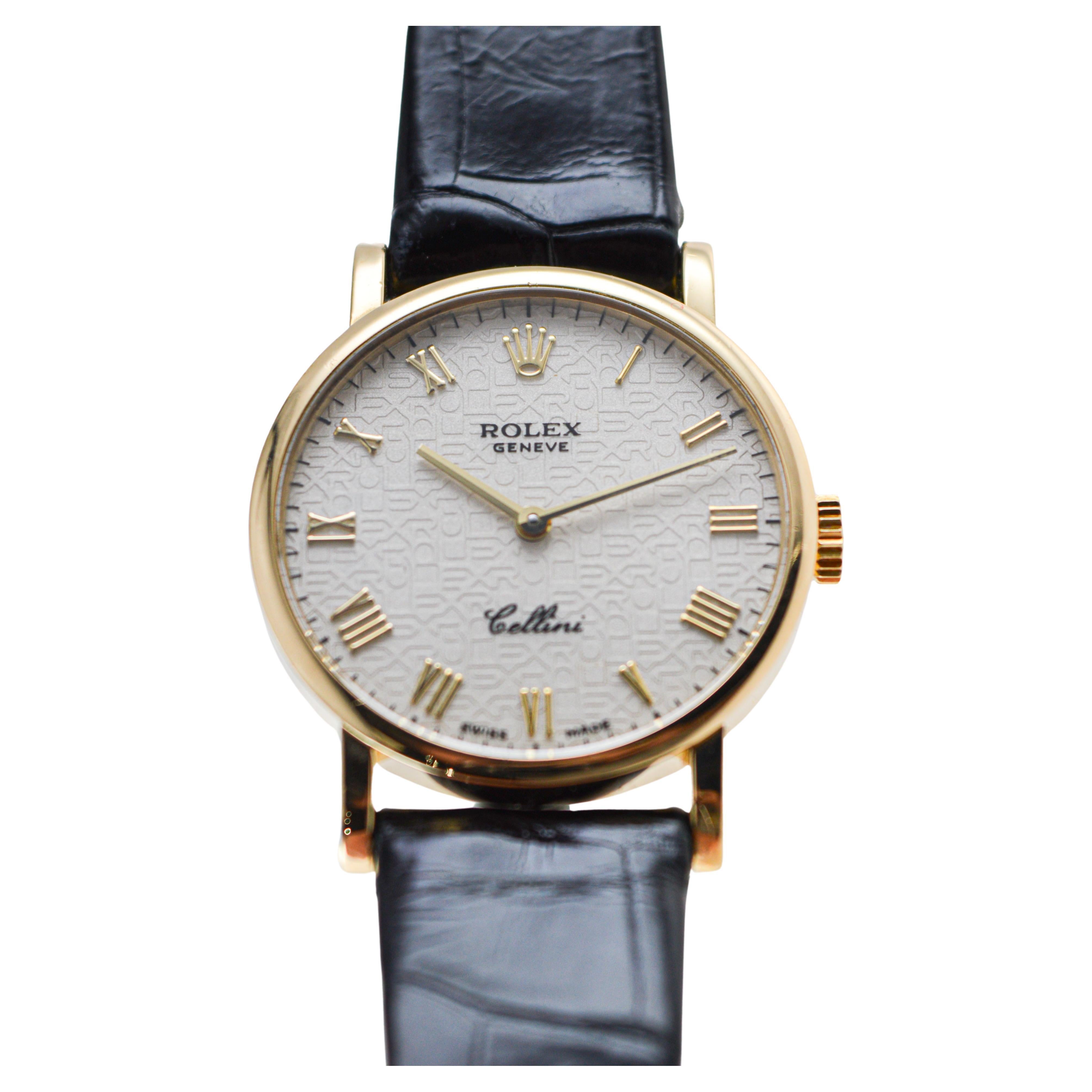  Rolex Cellini 18Kt. Solid Gold Ladies Watch with Original Strap and Buckle  2
