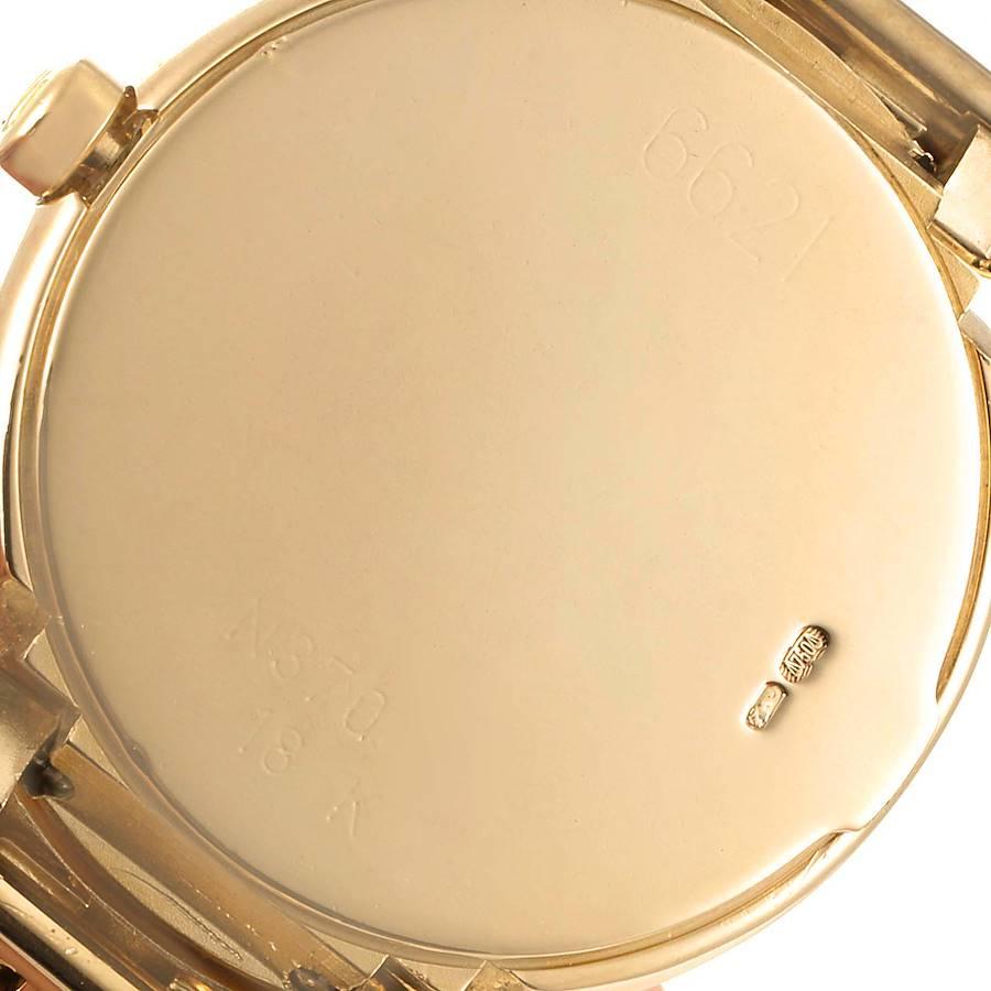 Rolex Cellini Ivory Roman Dial Yellow Gold Ladies Watch 6621 In Excellent Condition For Sale In Atlanta, GA