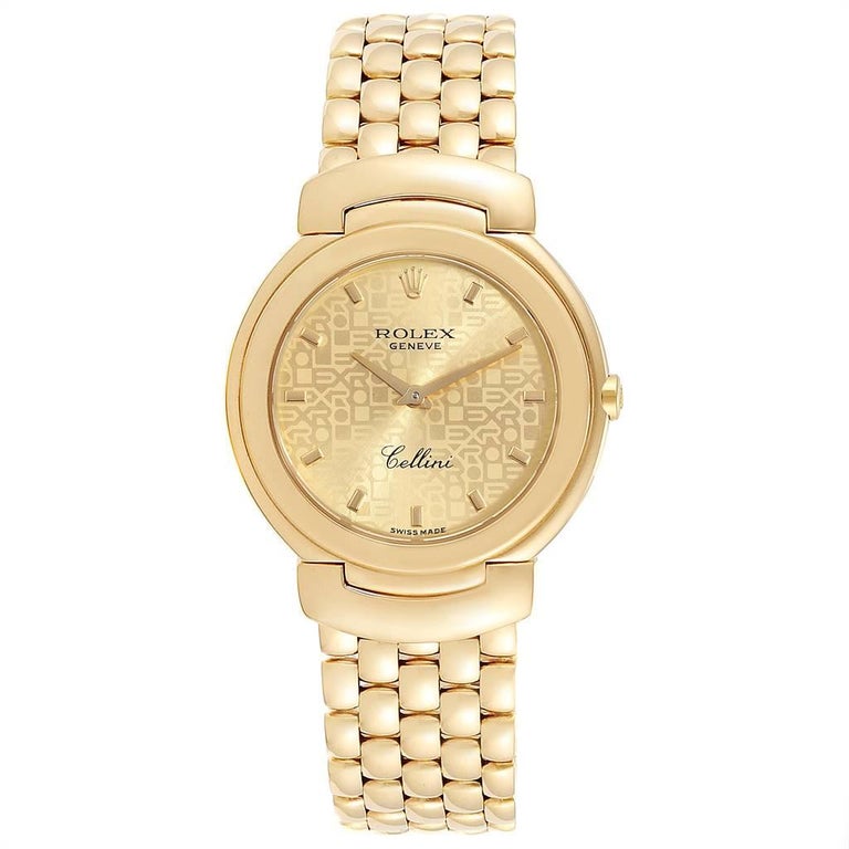 Rolex Cellini 18 Karat Yellow Gold Ladies Watch 6622 For Sale At 1stdibs