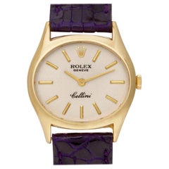 Rolex Cellini 3802 18 Karat Silver Dial Manual Watch - 'Certified Authentic'