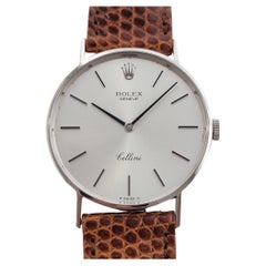 Rolex Cellini 3833 Oro bianco 18k Uomo anni '70 32mm Orologio da Abito a Carica Manuale RA632