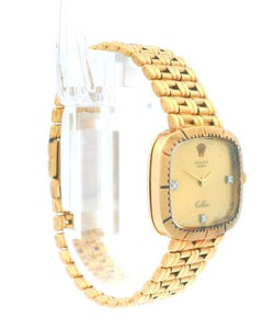 Rolex Cellini 4082 Cushion Engine Turned Bezel Ladies Vintage Watch