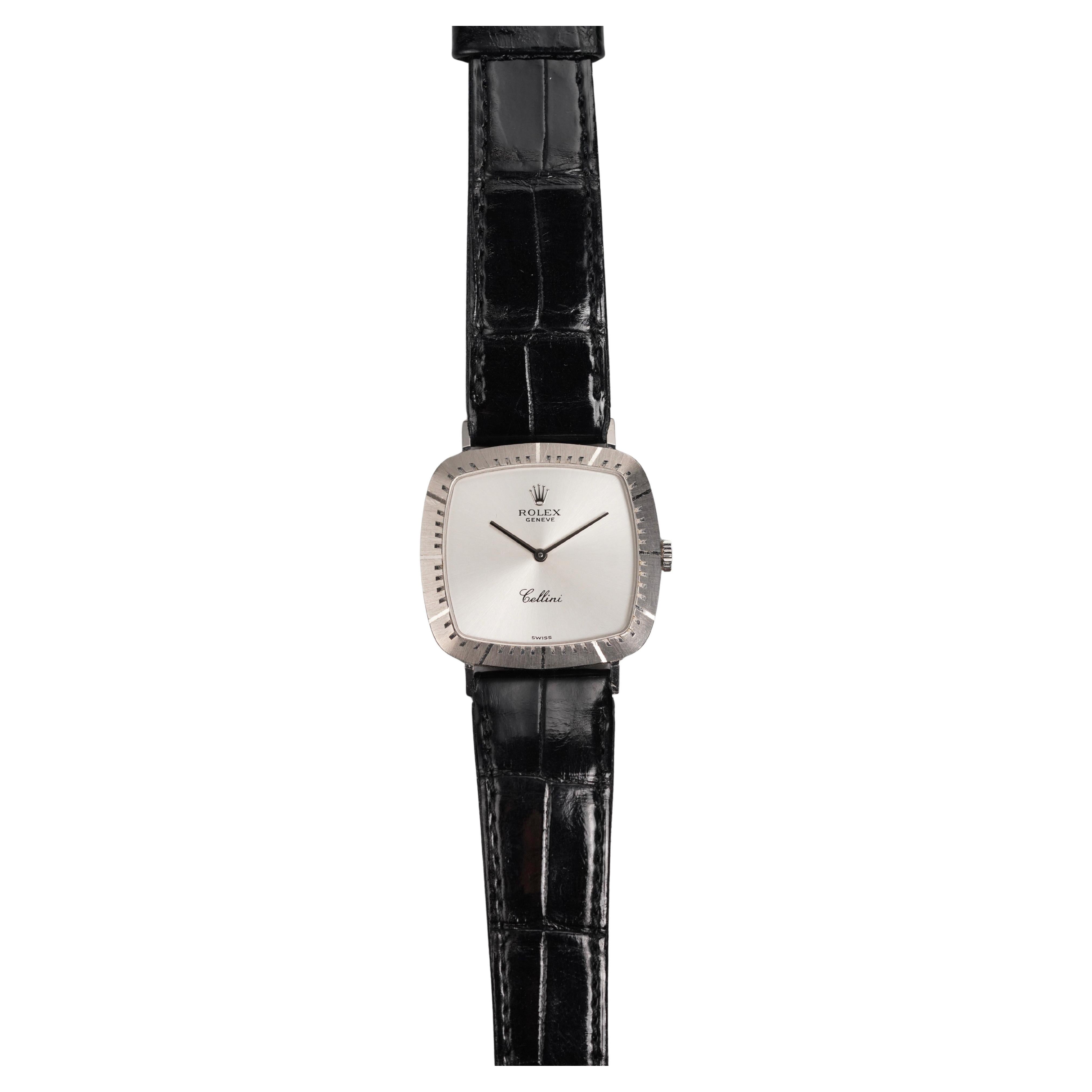 Rolex Cellini 4084 Watch 18K White Gold, 1980s